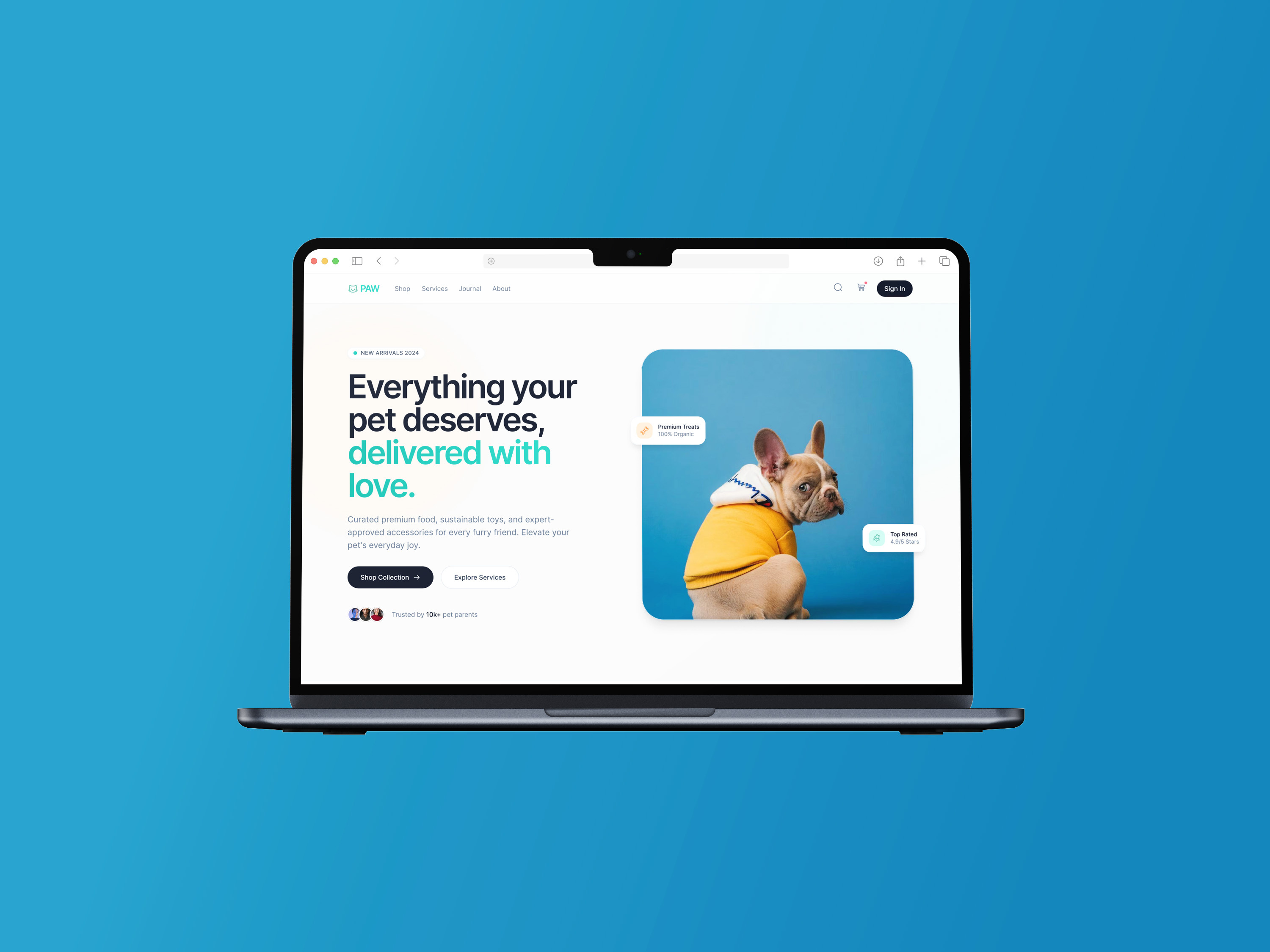 Pet eCommerce Website UI Design ecommerce design figma design landing page design modern ui pet ecommerce ui product ui subscription ux ui ux design ux inspiration web design