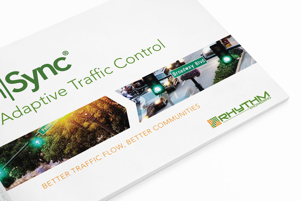 Traffic Optimization Case Study Brochure b2b design brochure design case study clean design corporate design data visualization editorial design infographics layout design minimal design print design report design