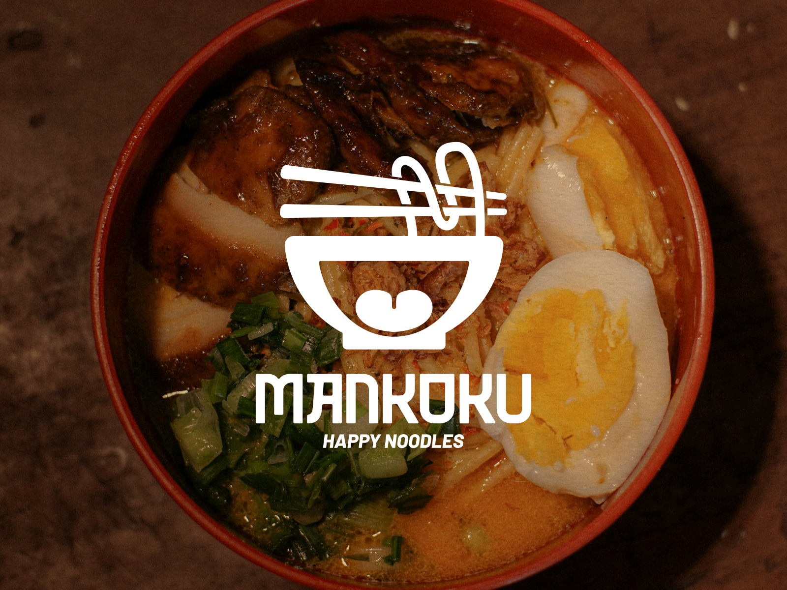 MANKOKU LOGO AND VISUAL IDENTITY brand branding design food graphic design happy inspiration japanese logo modern noodles restaurand vector