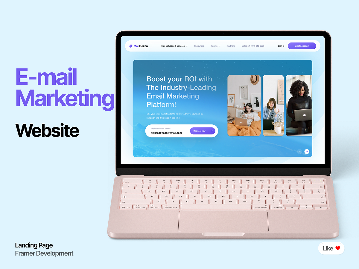 MailDozen High-Conversion Email Marketing & Automation SaaS Web
