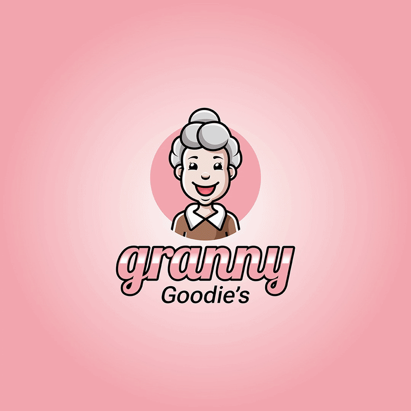 Granny Goodie’s Branding bakery branding bakery logo brand identity branding design food logo granny goodies logo graphic design illustration logo logo design logos logotype mascot ui