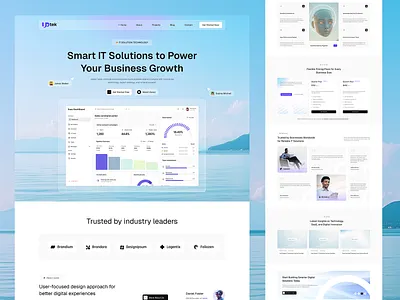 UpTeK – SaaS Landing Page UI | Clean & Scalable Design cleanui conversiondesign creativedesign designinspiration digitalproduct figmadesign interactiondesign landingpage modernui productdesign saasdesign startupdesign uidesign uiuxdesigner userexperience userinterface uxdesign webdesign webflowdesign websitedesign