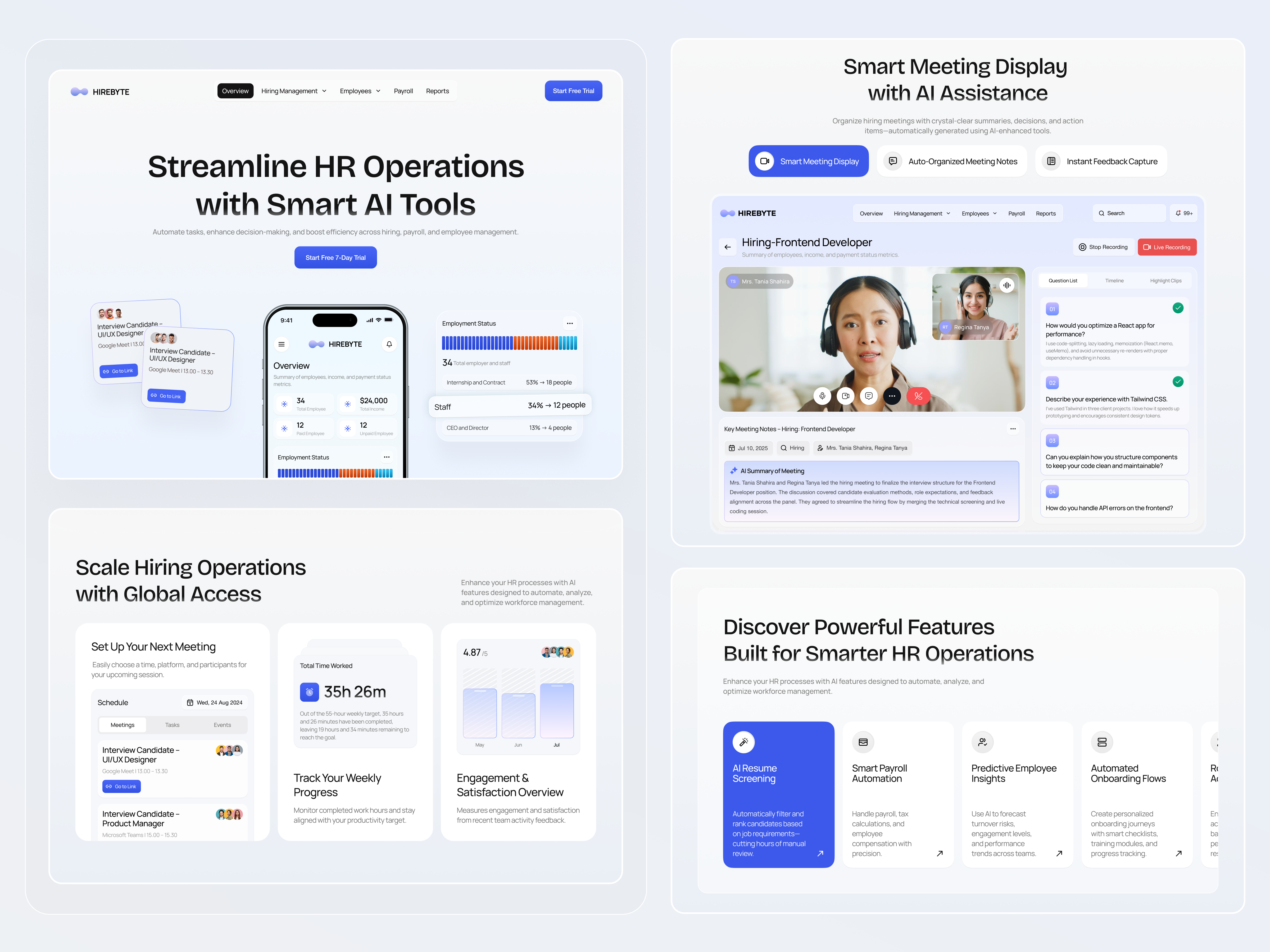 AI Operations HR Management UIUX