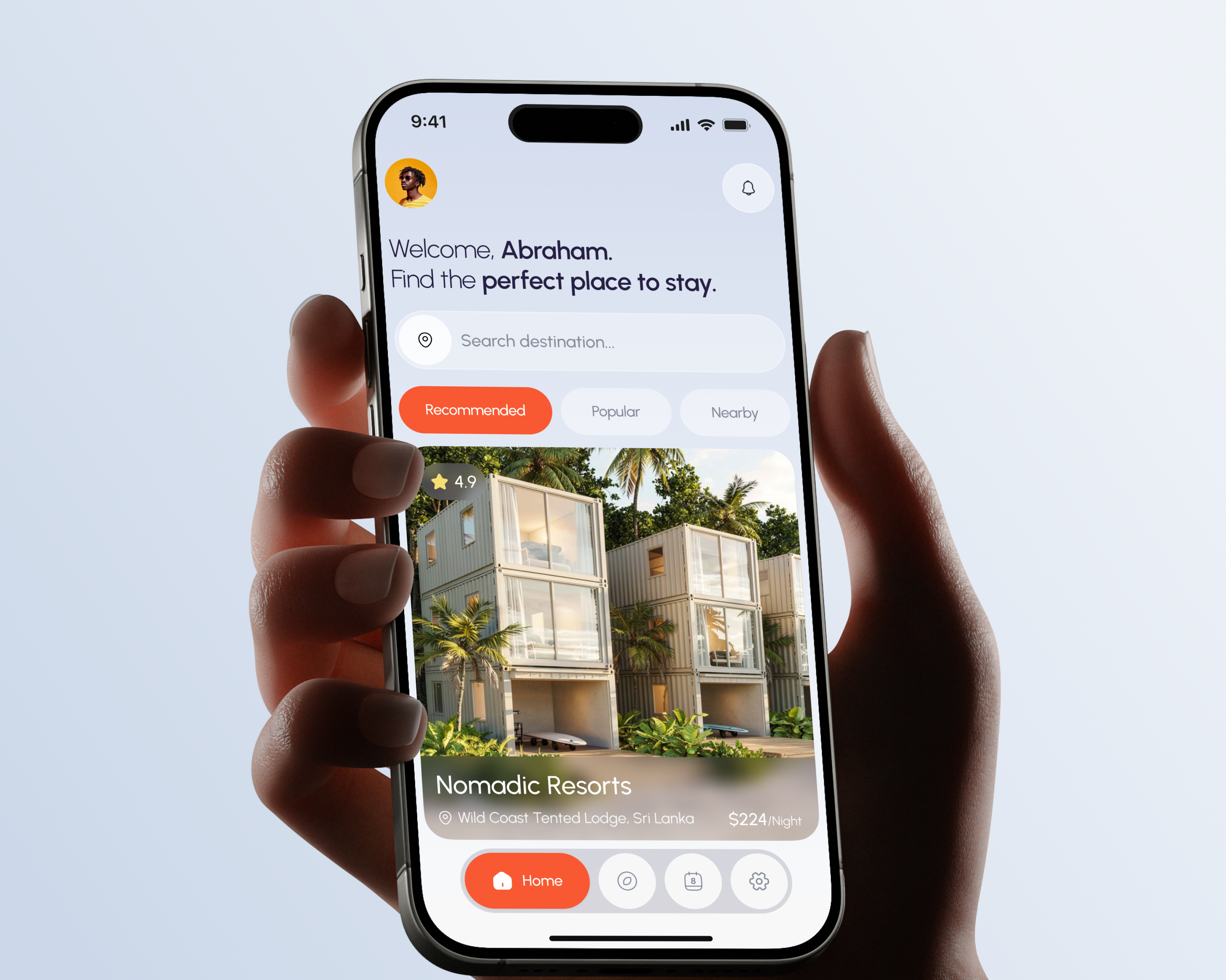 Booking Application App app booking interface mobile product ui ux web