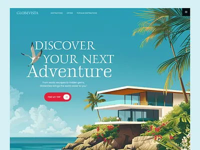 Travel Agency Website Design agency website ai web ui ai website design animation branding cha claude ai claude design clean ui design design graphic design landing page design travel agency travel landing page ui ui design ux design web design web ui website ui design