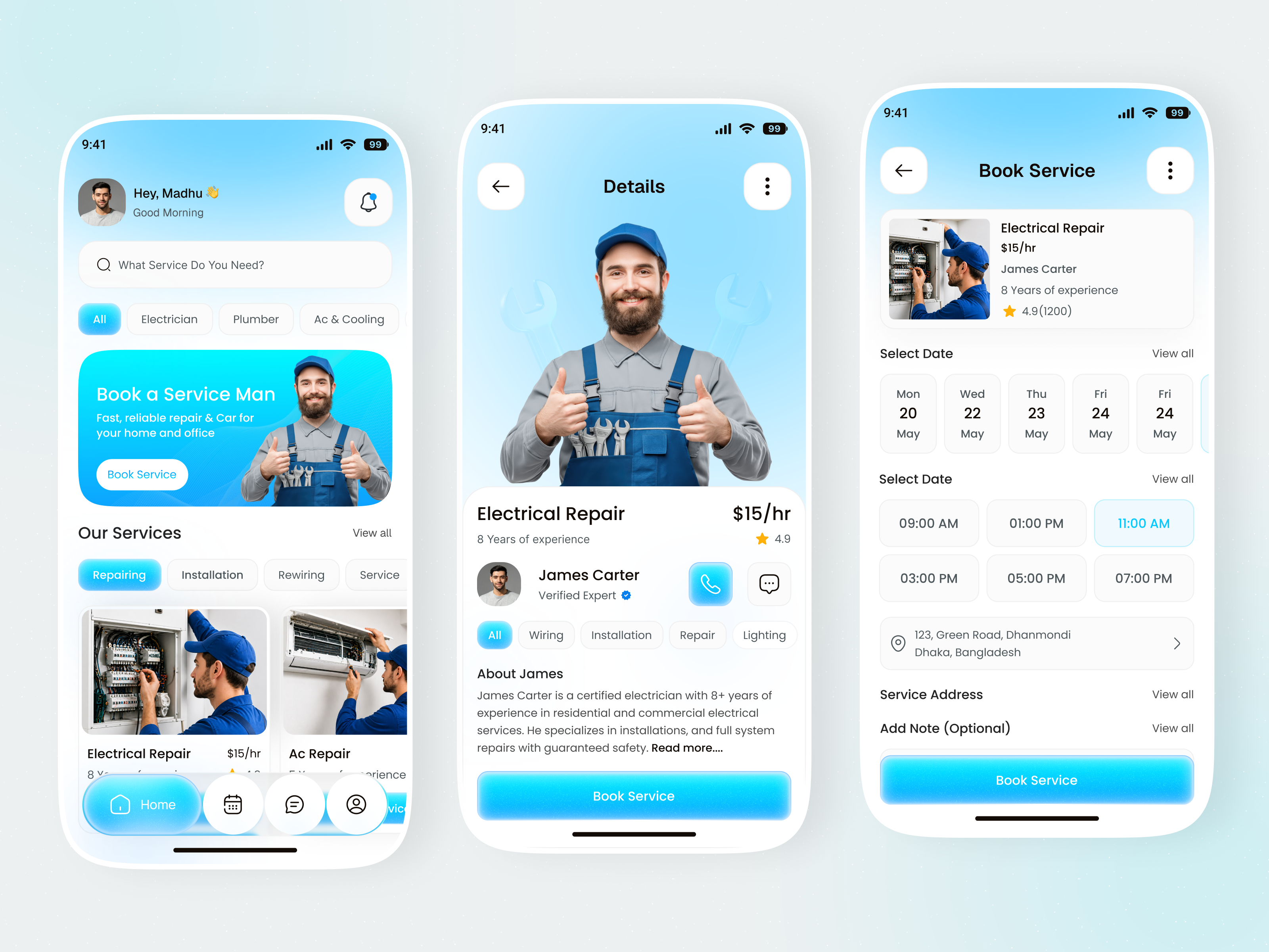 Zentask – Service Booking App Design