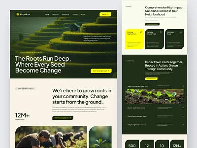 Nonprofit Website Design charity website community platform environmental design landing page minimal design nonprofit website oripio product design sustainability ui ui design uiux ux ux design web web design website website design