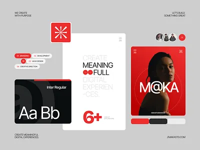 M@KA Studio Branding – Bold Minimal Digital Identity ⚡️ agency brand identity brand sign branding creative agency digital branding graphic design logo logo design marketing modern design visual identity