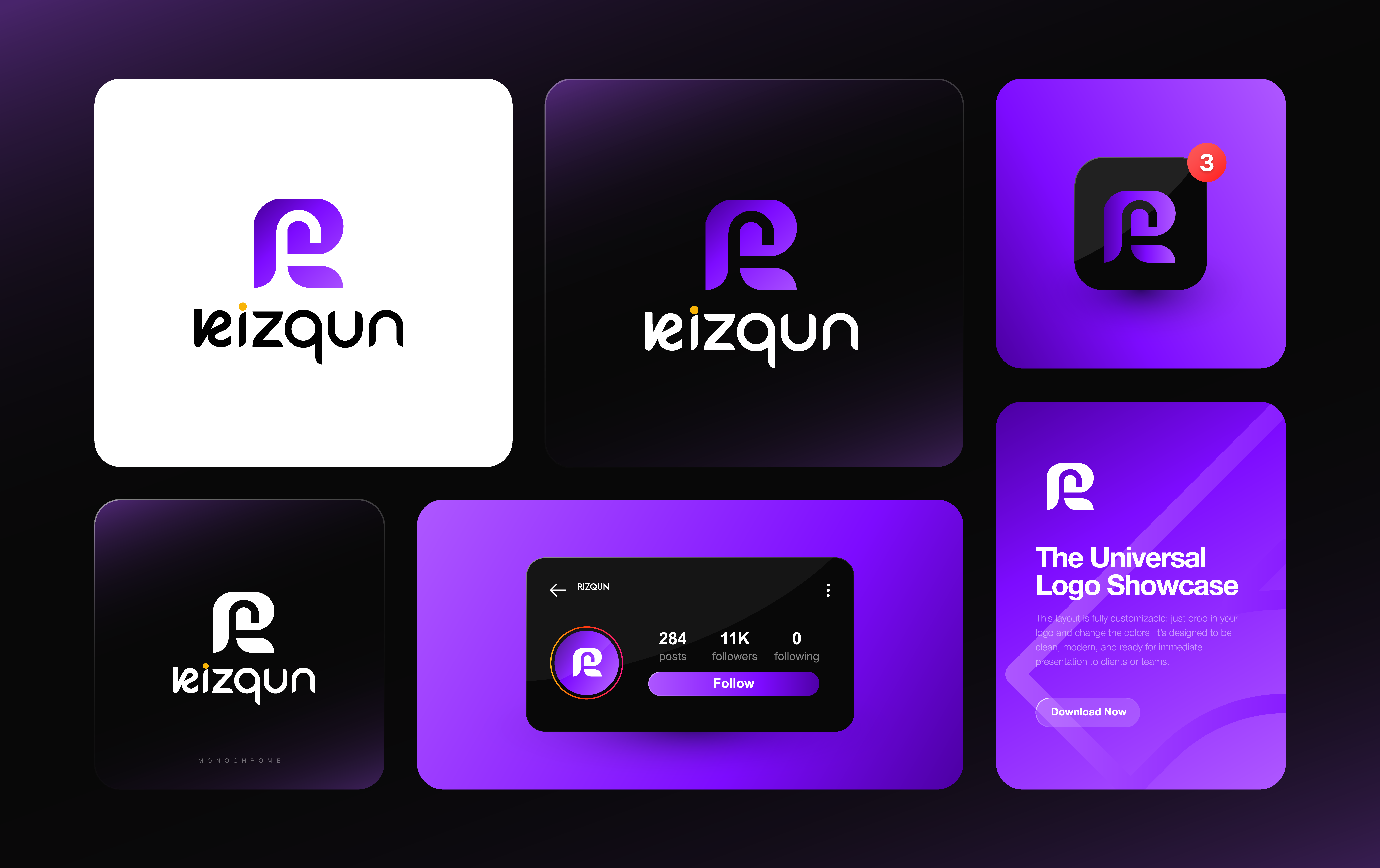Example of Tech Logo Branding Design Service