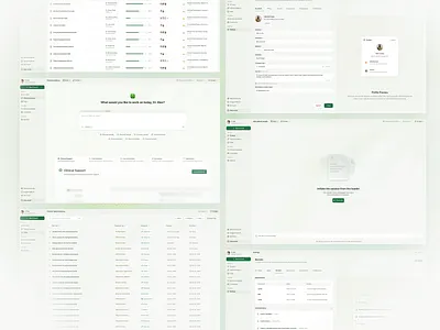 Clinical SaaS Full Product Overview – Healthcare Web UI System b2b product design clinical platform design design figma web app ui healthcare saas ui medical app ux minimal orix saas design system sajon ui ux voice ui design