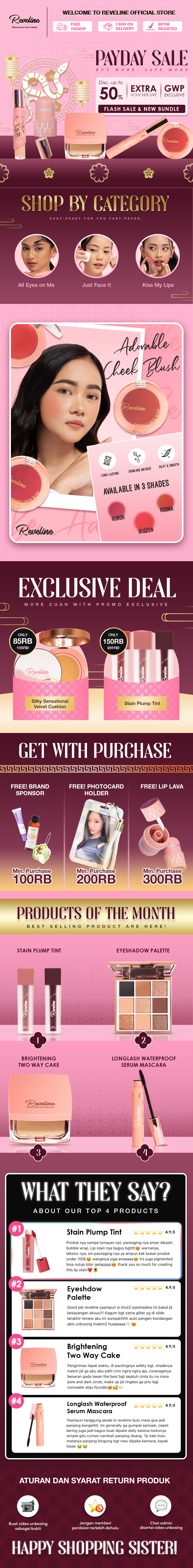 [mér.porto] Shopping Page for Shopee-EVENT: PAYDAY SALE JAN '25 banner beauty cosmetic graphic design shopping page ui