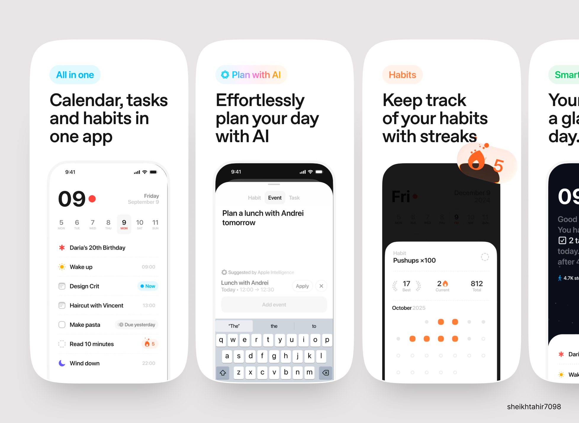 Example of App Store Screenshots