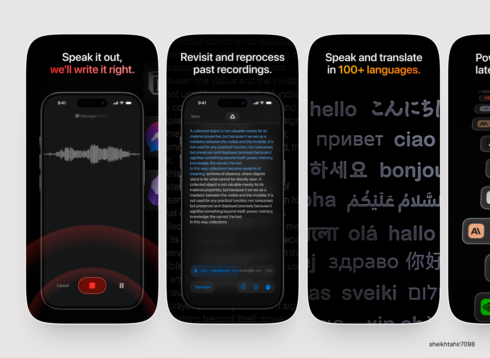 Example of App Store Screenshots