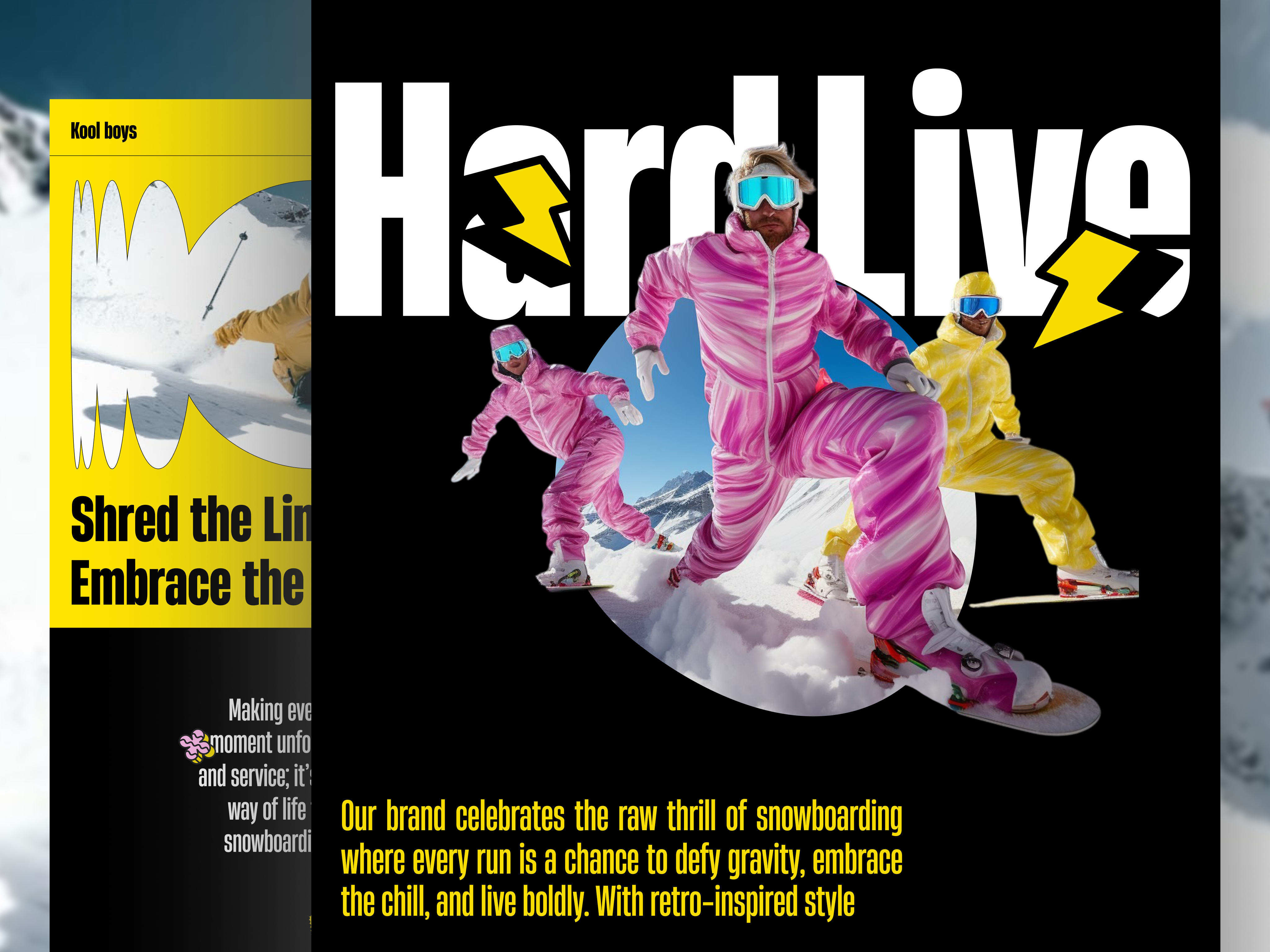 Skating & Snowboarding Website Landing Page Brutalist Design brutalism brutalist brutalist design design homepage ice skating landing page landing page design moderndesign skateboard skating ski ski website snowboarding sport sports website ui design ui ux design web design website design