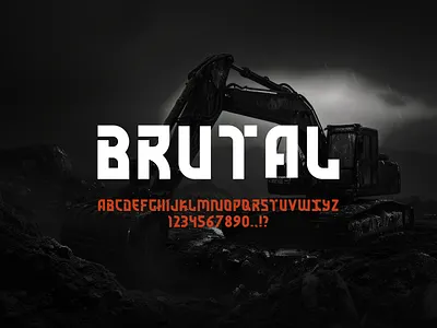 Typeface: BRUTALsans branding brutalfont creative font graphic design symbol typeface
