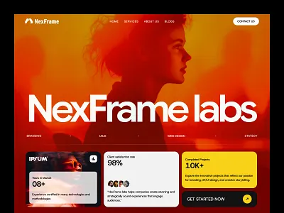 NexFrame Labs - Creative Agency Website Design for Digital Brand agency agency landing page agency portfolio agency website agency website design business website creative agency creative agency website design agency digital agency digital marketing agency landing page portfolio portfolio website professional ui design uiux design agency web design website website design
