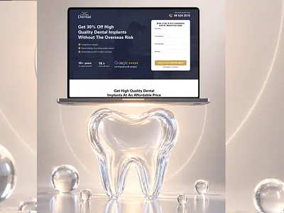 Dentist Landing Page branding dental dental services dentisi dentist landing page dribbble shot landing page design lead generation ui ux