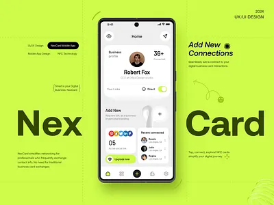 NexCard — Digital Banking Mobile App Design animation app design banking app card app clean ui dark ui digital wallet figma finance app fintech app ios app design mobile mobile app design mobile ui neobank payment app product design ui design uiux ux design