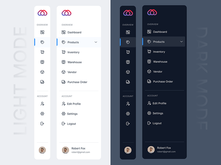 Side Navigation Menu by Prashant Shakya on Dribbble