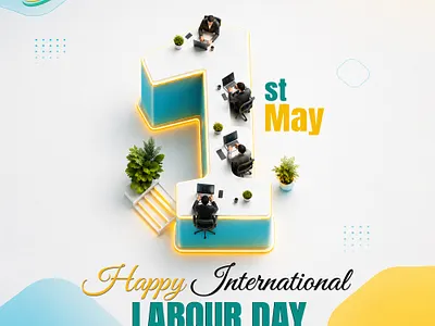 International Labor Day Social Media Design 1st may brand identity branding celebration freedom graphic design international labour day labor day labour professional smtech24 social media design visual identity workforce