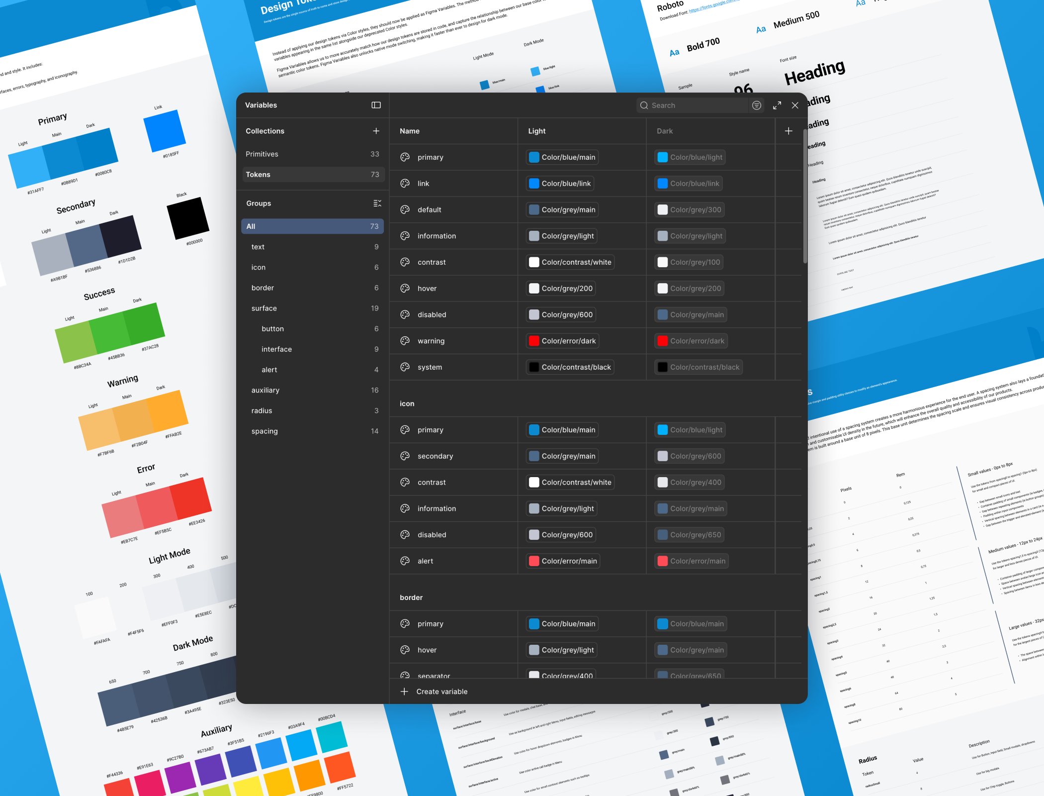 Design System - Benova SaaS web platform app design system interaction design library product responsive saas software styles tokens ui ux variables web