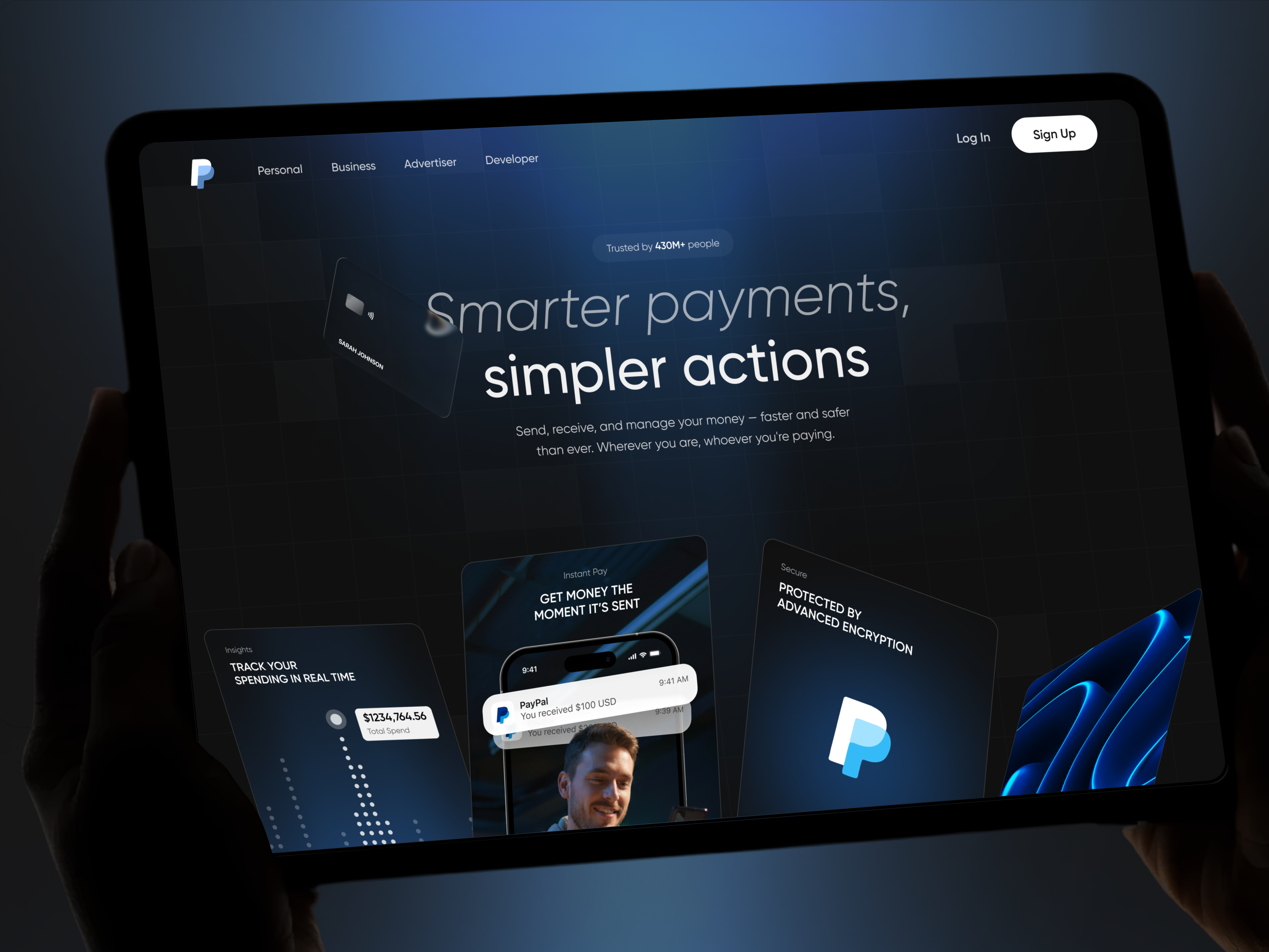 PayPal Redesign — Digital Banking UI UX