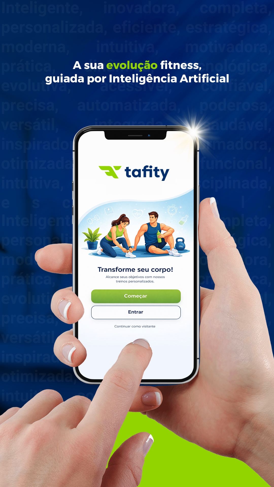 Criação de logomarca e identidade visual para a Tafity app brand branding fit logo logomarca
