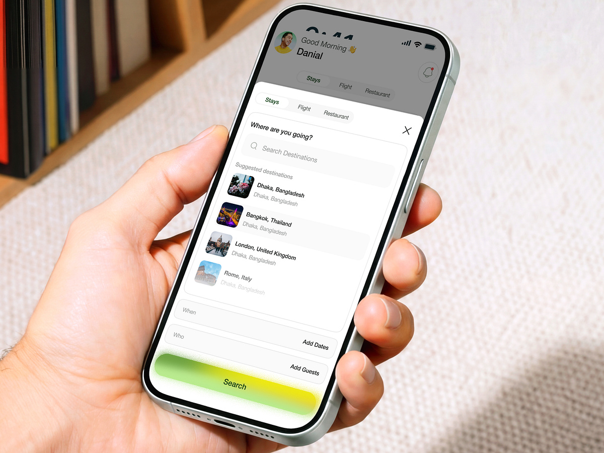 Travel app design Image 2