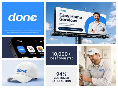 Done Branding Design branding branding design branding mockup creative branding done branding home services branding logo design minimalist design modern design product design professional design visual identity