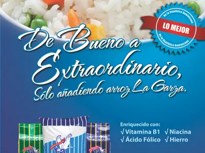 Arroz La Garza graphic design