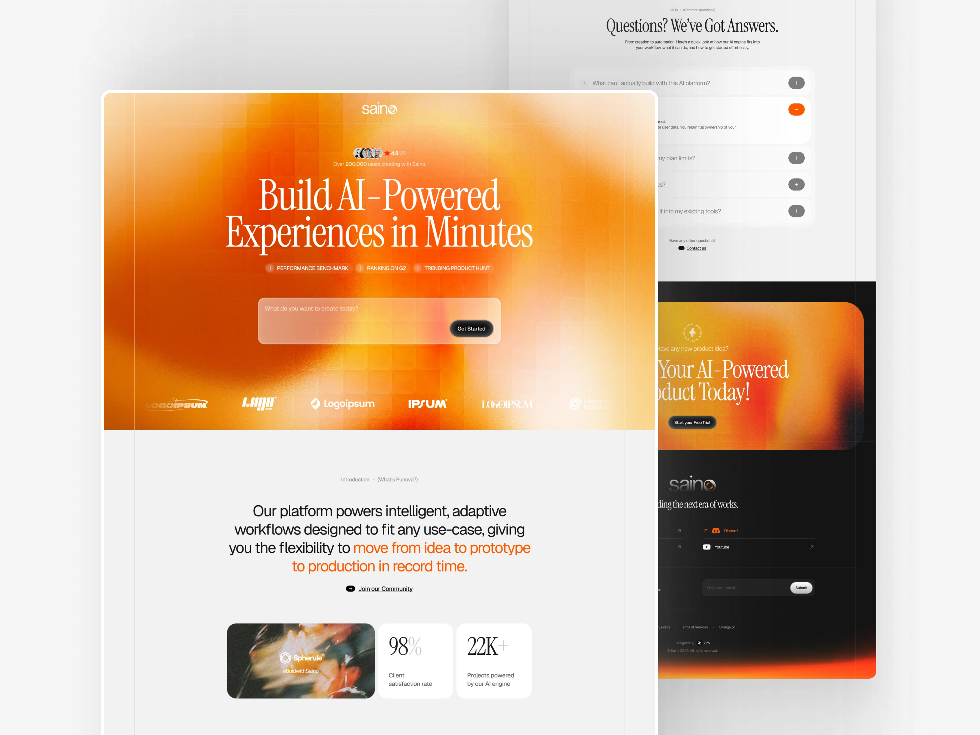 Example of Website Design & Development