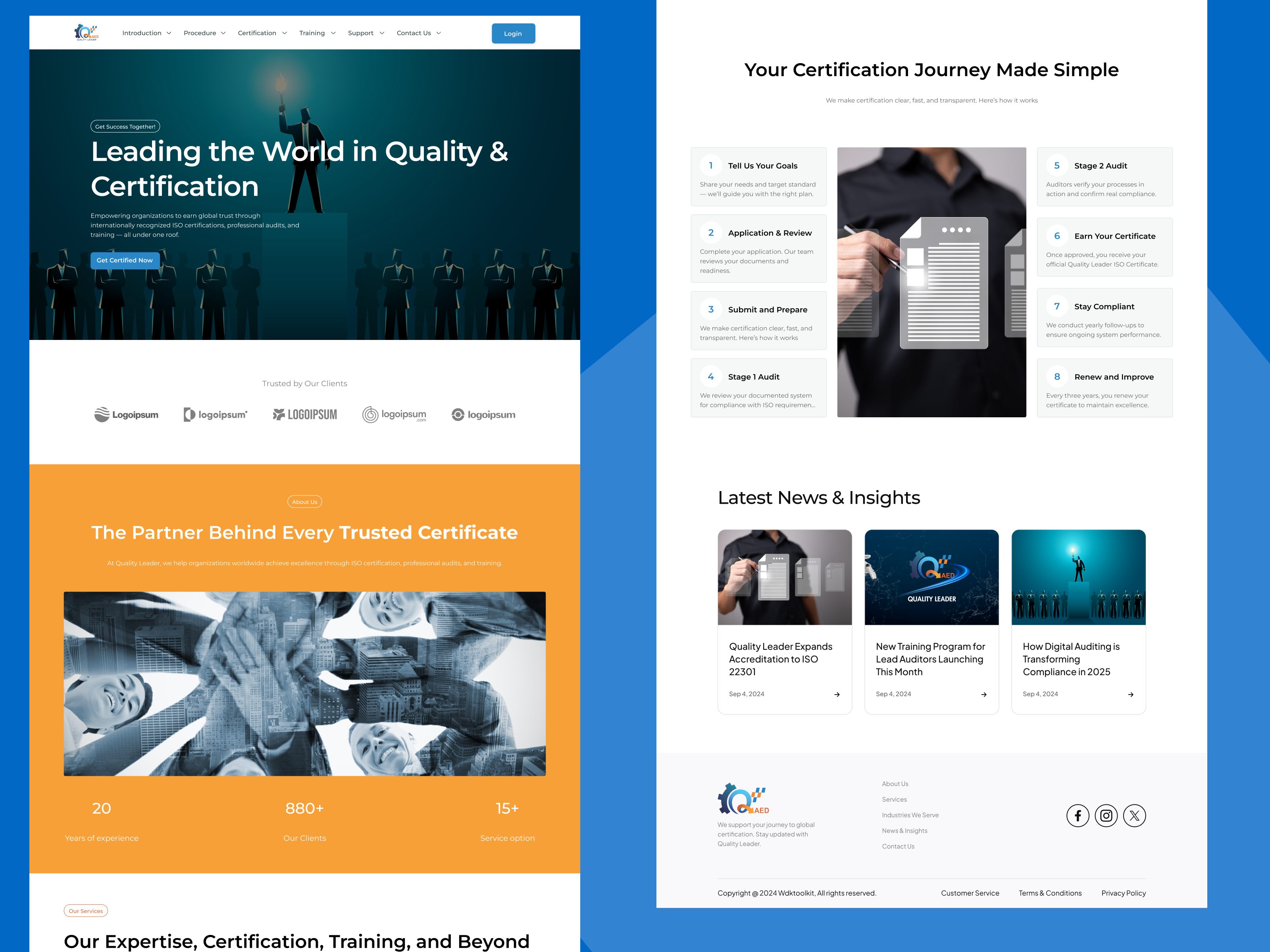 Quality Leader - Landing Page