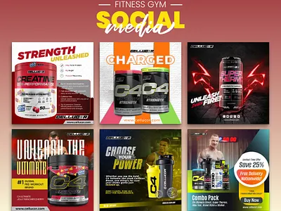 Fitness Social Media Design | Gym Instagram Post & Banner 2026 creative exercise fitness advertising design fitness banner design fitness business branding fitness instagram post fitness social media fitness social media post gym advertisement design gym marketing campaign gym social media post gym social media template health and fitness social media health fitness branding instagram instagram post modern gym branding personal trainer promotion wellness workout promotion banner