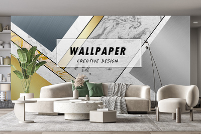 Modern abstract geometric combination pattern art wallpaper. geometry