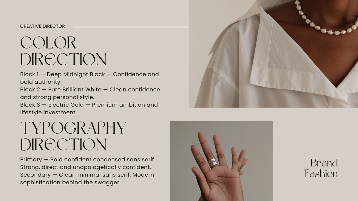 SWAGGER — Personal Brand Direction — Men's Fashion Influencer Image 1