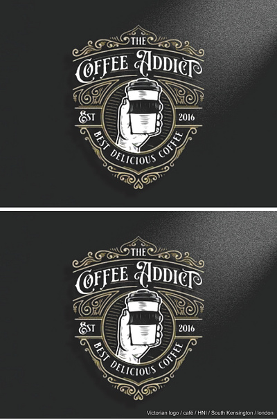 Logo in Retro Genre For a London-Based Cafe branding design graphic design illustration illustrator logo typography vector