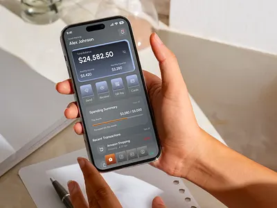 NeoBank – Mobile App Dashboard UI app design app ui banking app clean ui dashboard dashboard ui finance app fintech fintech app minimal ui mobile app mobile design mobile ui modern ui neobank product design ui design uiux user interface ux design