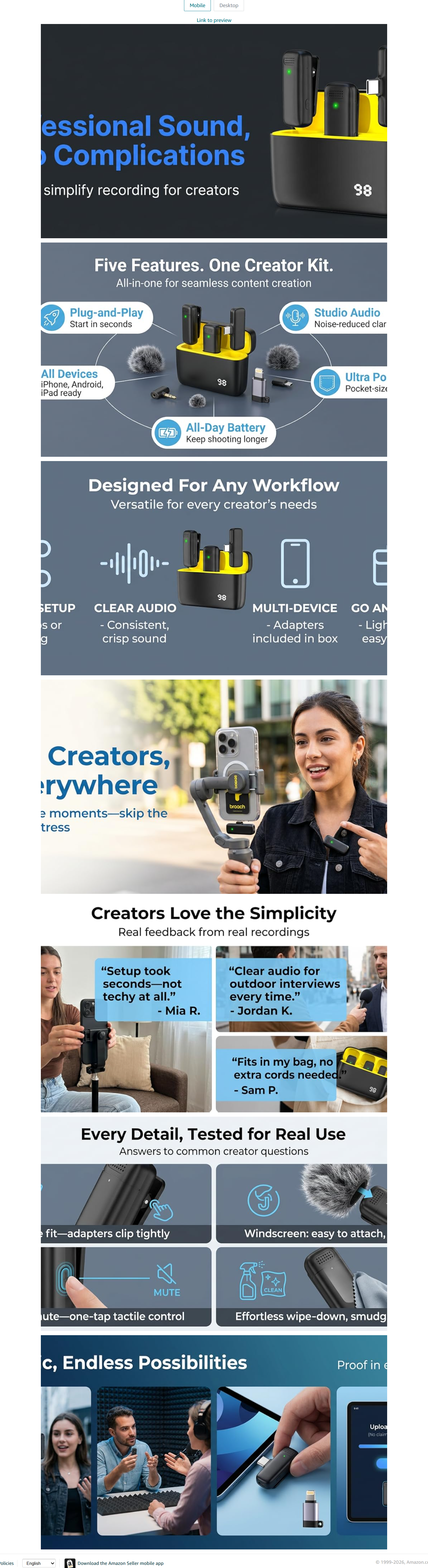 Example of Design Amazon A+ Content, Ebc