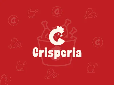 Crisperia I Cafe Branding brand identity branding cafe branding cafe logo custom logo fast food branding food brandinng food logo fried chicken logo logo design logos modern logo packaging restuarant logo sticker typography unique logo