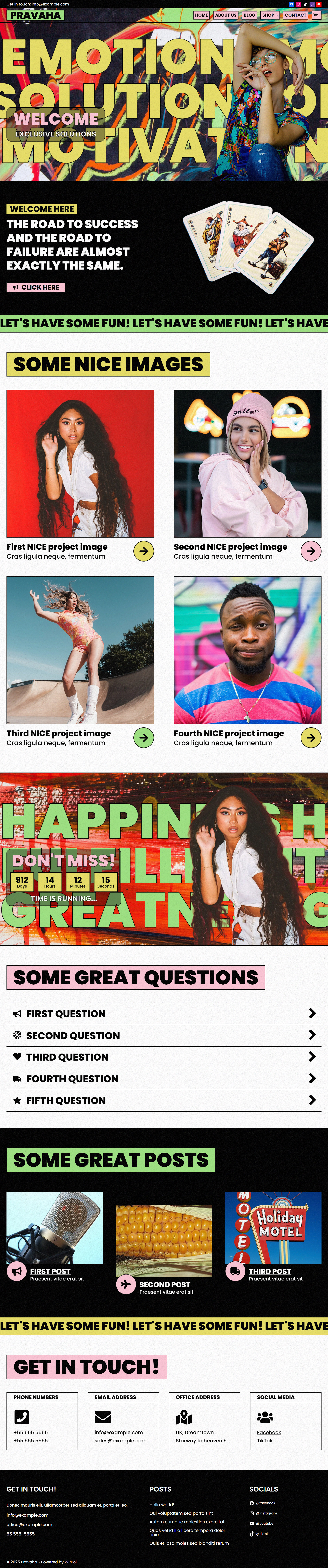 Pravaha WPKoi WordPress Theme
