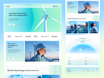 Voltivate - Clean Energy Platform | Landing Page Design
