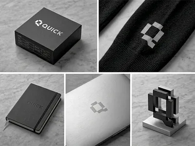 Quick logo design_Q logo for sale black and white logo brand identity brand mark branding bw logo clean logo clever logo geometric logo icon letter q logo logo mark minimalist minimalist logo modern q q logo quick logo typography
