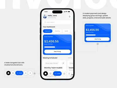 Business SaaS Dashboard Mobile Interface business business app clean design invoice invoice app mobile mobile app payment payment app saas dashboard startupui