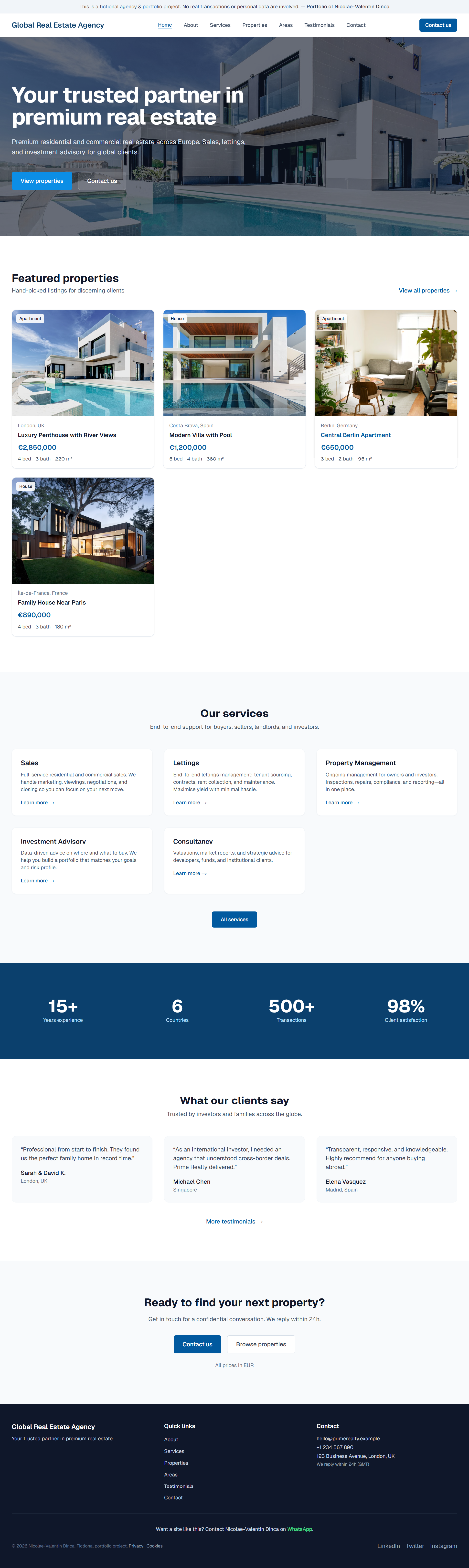 Global Real Estate Agency - Project - Portfolio branding design graphic design illustration typography ux
