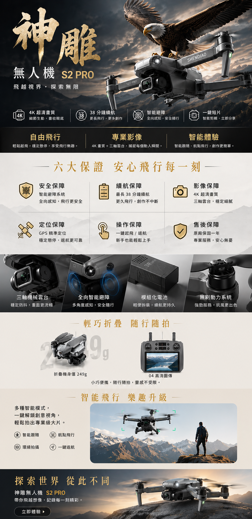 Eagle X Drone EDM Landing page drone eagle edm poster