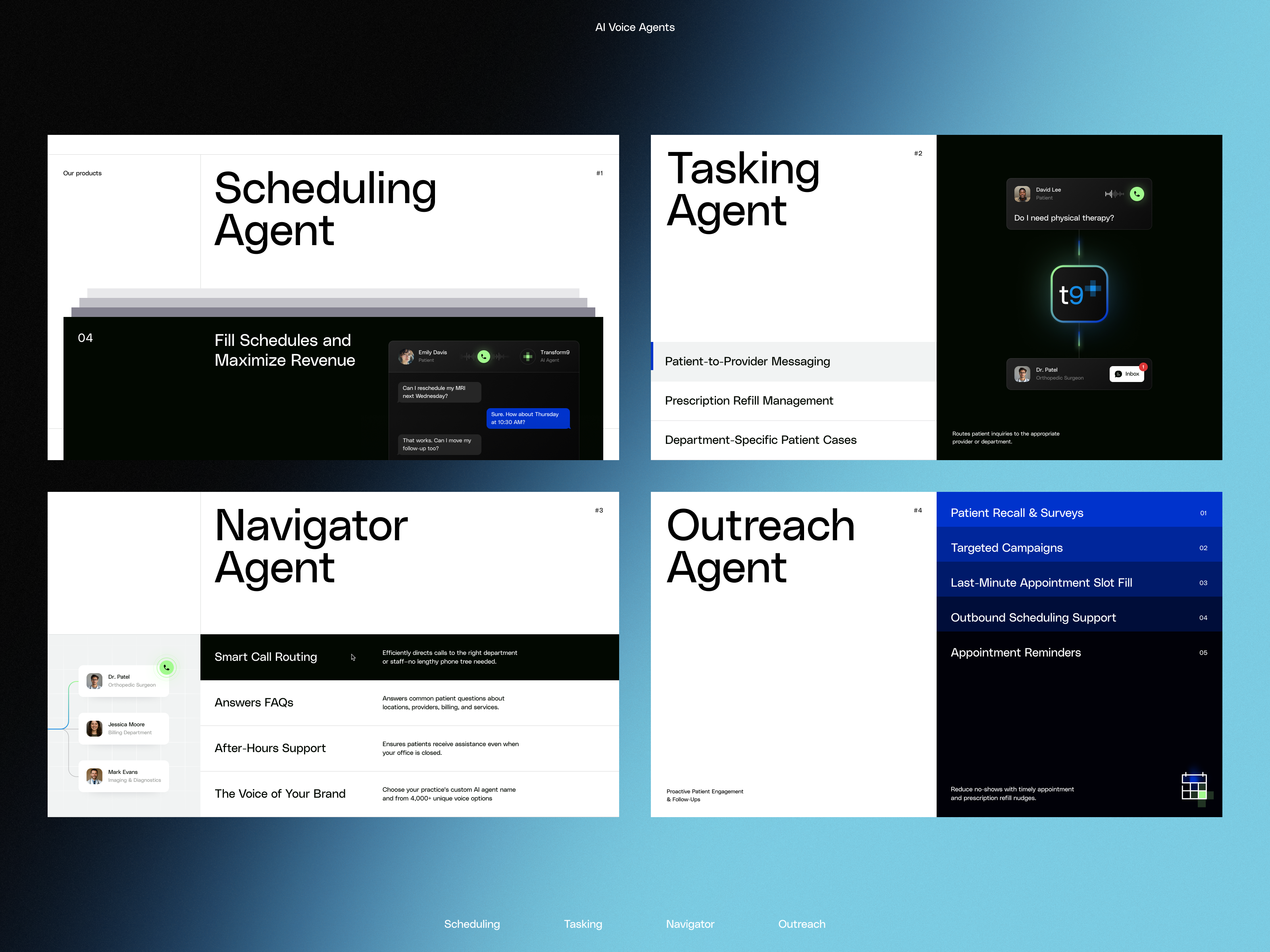 Product UI for AI-Powered Healthcare Platform