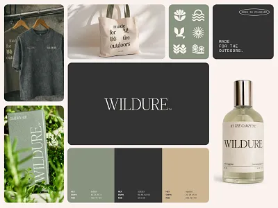 Wildure Brand Identity | Fragrance & Lifestyle System apparel design brand guidelines brand identity brand system branding color palette fragrance brand icon design lifestyle brand logo design luxury branding merchandise design minimal branding modern branding outdoor brand packaging design product branding typography design visual identity wellness branding
