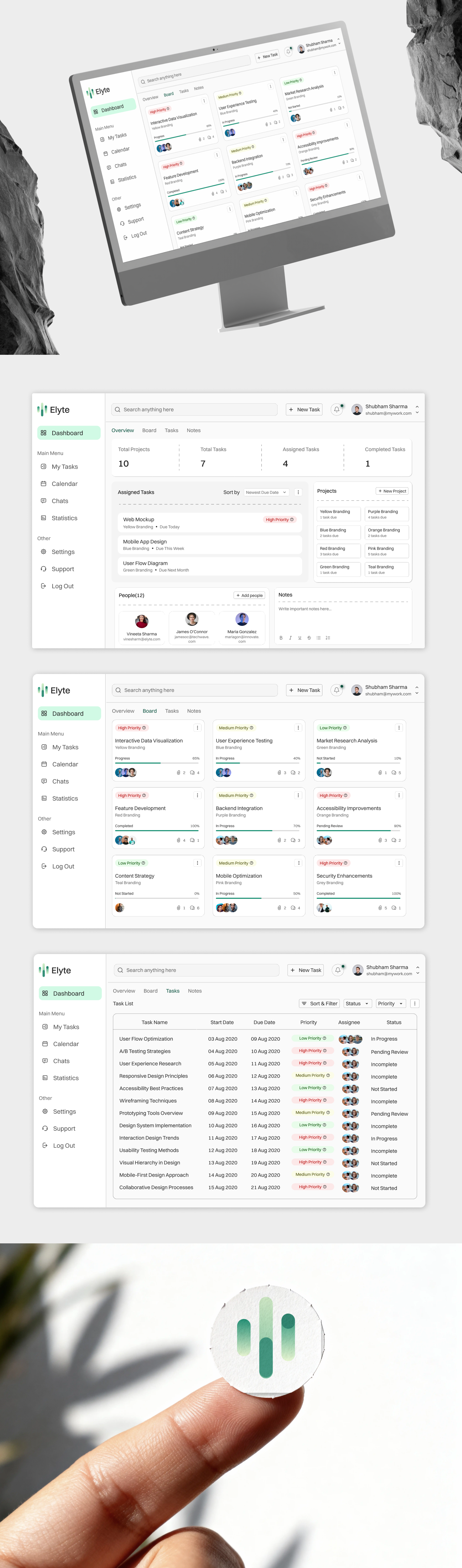 Employee Management Dashboard dashboard employee green hrms light ui ux white