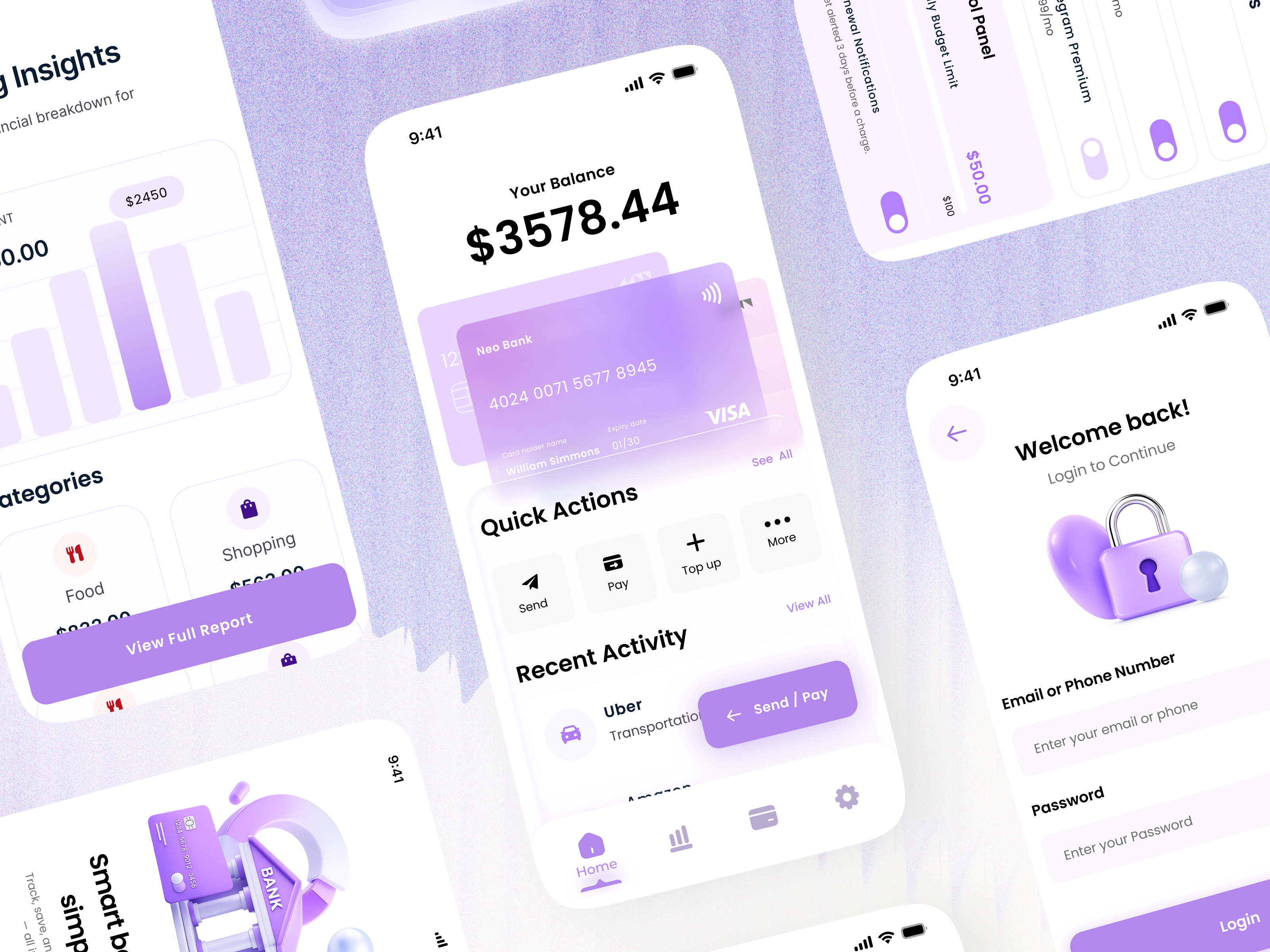 Example of Fintech Mobile App UI/UX Design