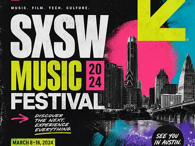 SXSW - Digital Marketing Flyer design digitalflyer graphicdesign musicindustry